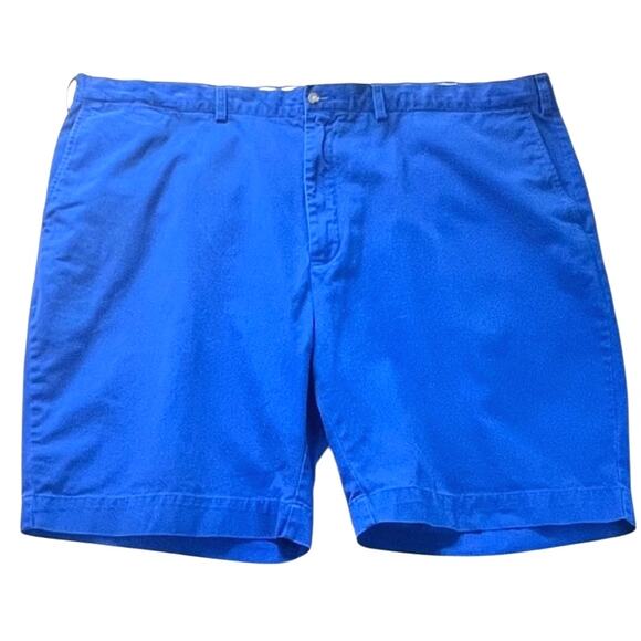 Polo Ralph Lauren Mens Chino Cargo Classic Shorts Blue Size 50B Big 100% Cotton - Picture 1 of 8